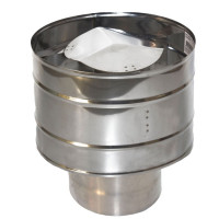 Оголовок с дефлектором (НЕРЖ-439/0,5-НЕРЖ-439/0,5) d-200/280 (УМК)