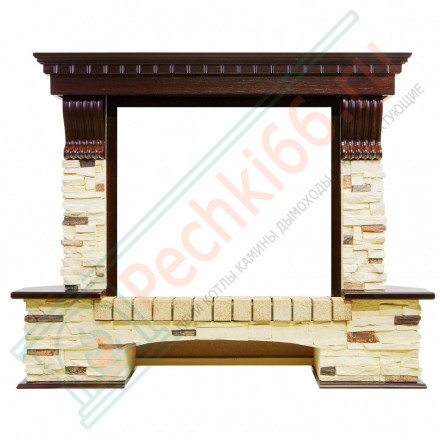 Портал Pierre Luxe угловой - Темный дуб / Сланец (Высота 1045мм)