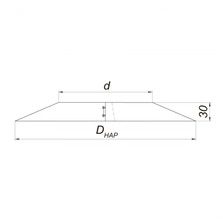 Накладка декоративная V50R (AISI-304/0,5) d-104/200 (Вулкан)