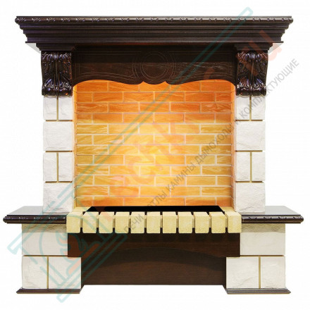 Портал Pierre Luxe угловой - Темный дуб / Шампань (Высота 1035мм)